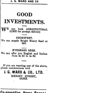 Page 3 Advertisements Column 5 (Mataura Ensign 17-10-1908)