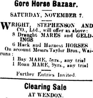 Page 3 Advertisements Column 6 (Mataura Ensign 4-11-1908)