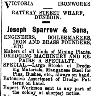 Page 1 Advertisements Column 4 (Mataura Ensign 19-11-1908)