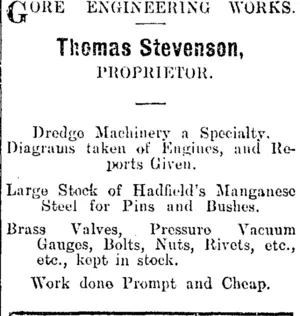 Page 1 Advertisements Column 4 (Mataura Ensign 6-12-1909)