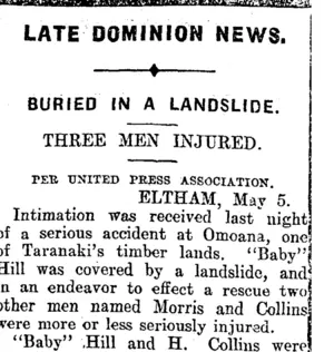 LATE DOMINION NEWS. (Mataura Ensign 7-5-1910)