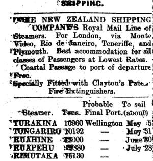 Page 1 Advertisements Column 1 (Mataura Ensign 25-5-1910)
