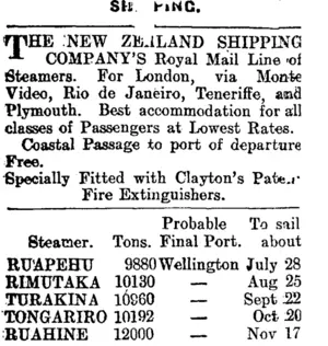 Page 1 Advertisements Column 1 (Mataura Ensign 7-7-1910)