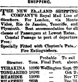 Page 1 Advertisements Column 1 (Mataura Ensign 28-9-1910)