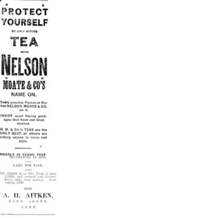 Page 3 Advertisements Column 4 (Mataura Ensign 10-3-1910)