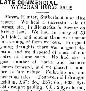 LATE COMMERCIAL. (Mataura Ensign 7-6-1911)