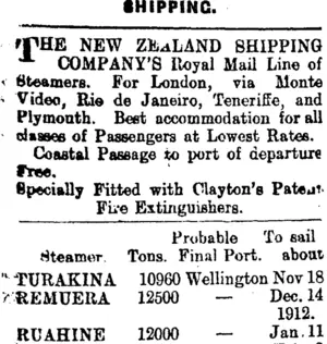 Page 1 Advertisements Column 1 (Mataura Ensign 27-11-1911)