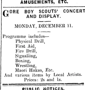 Page 1 Advertisements Column 5 (Mataura Ensign 9-12-1911)