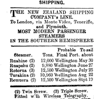 Page 1 Advertisements Column 1 (Mataura Ensign 26-6-1912)