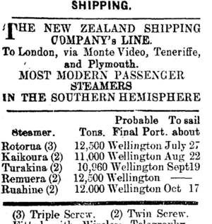 Page 1 Advertisements Column 1 (Mataura Ensign 25-7-1912)