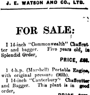 Page 8 Advertisements Column 5 (Mataura Ensign 31-1-1912)