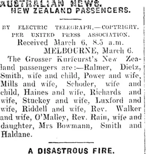 AUSTRALIAN NEWS. (Mataura Ensign 6-3-1912)