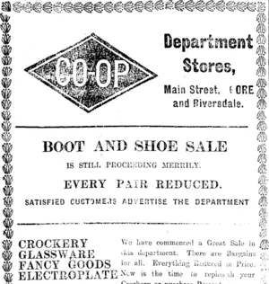 Page 8 Advertisements Column 1 (Mataura Ensign 11-3-1912)