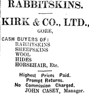 Page 6 Advertisements Column 3 (Mataura Ensign 23-3-1912)