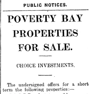 Page 1 Advertisements Column 4 (Mataura Ensign 10-10-1912)
