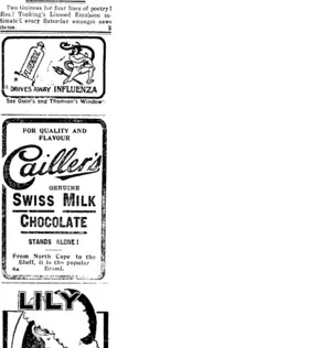 Page 3 Advertisements Column 4 (Mataura Ensign 13-11-1912)