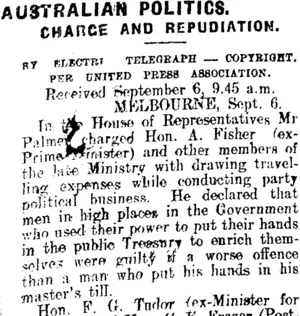 AUSTRALIAN POLITICS. (Mataura Ensign 6-9-1913)