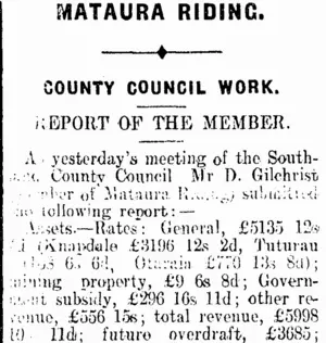 MATAURA RIDING. (Mataura Ensign 11-10-1913)