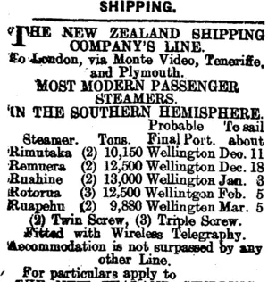 Page 1 Advertisements Column 1 (Mataura Ensign 27-12-1913)