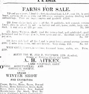 Page 8 Advertisements Column 1 (Mataura Ensign 23-5-1914)