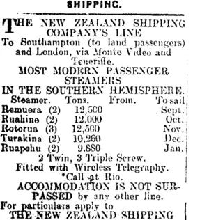 Page 1 Advertisements Column 1 (Mataura Ensign 29-9-1914)