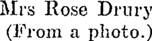 Mrs Rose Drury (From a photo.) (Marlborough Express, 28 June 1906)