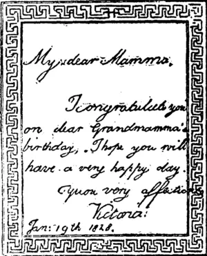 WRITTEN WHEN NINE TEARS OLD. (Manawatu Herald, 10 May 1898)