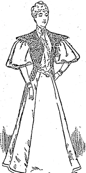 CLOTH GOWN WITH SEALSKIN BODICE. (Manawatu Standard, 15 July 1903)
