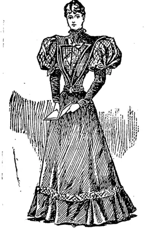 BLACK OREPON AND PLAID COSTUME. (Northern Advocate, 03 June 1893)