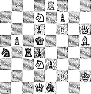 white—9 pieces.  White to play and mate in two moves. (North Otago Times, 07 September 1894)