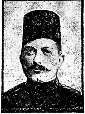 PRINCE IBRAHIM HASSAN, Ola Humphreys' Egyptian Hubby. (NZ Truth, 11 January 1913)