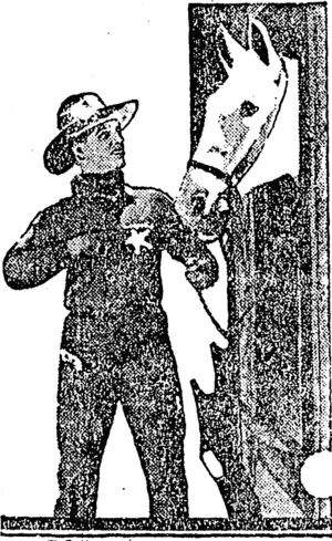 FRED THOMPSON  In "Galloping Giallagher," a Master  Picture. (NZ Truth, 28 March 1925)