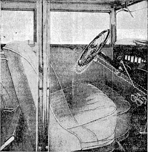 The All-Adjustable Graham Paige, illustrating the various angles to which steering column, pedal, etc., can be adjusted. (NZ Truth, 03 April 1930)