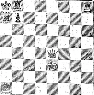 WHITE. ... White to play, and mate in two moves. (Otago Daily Times, 15 September 1863)