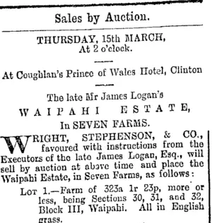 Page 4 Advertisements Column 3 (Otago Daily Times 14-3-1894)