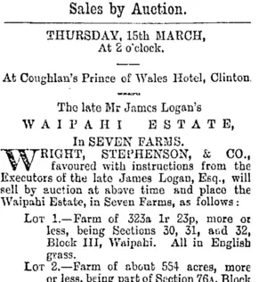 Page 4 Advertisements Column 3 (Otago Daily Times 13-3-1894)