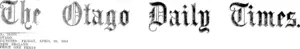 Masthead (Otago Daily Times 20-4-1894)