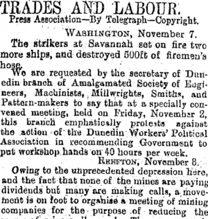 TRADES AND LABOUR. (Otago Daily Times 9-11-1894)