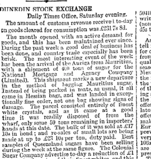 DUNEDIN STOCK EXCHANGE. (Otago Daily Times 10-12-1894)