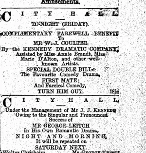 Page 1 Advertisements Column 8 (Otago Daily Times 18-1-1895)