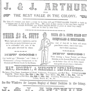 Page 2 Advertisements Column 1 (Otago Daily Times 19-1-1895)