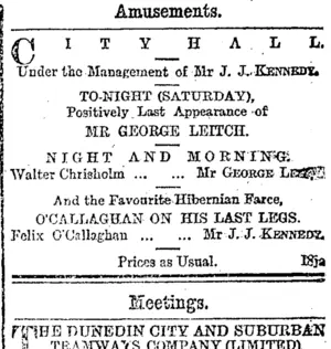 Page 1 Advertisements Column 8 (Otago Daily Times 19-1-1895)