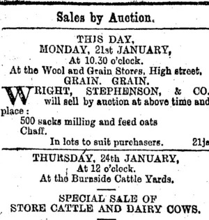 Page 4 Advertisements Column 2 (Otago Daily Times 21-1-1895)