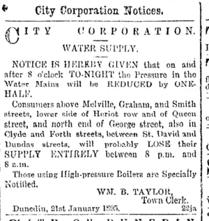 Page 5 Advertisements Column 3 (Otago Daily Times 22-1-1895)