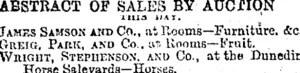 ABSTRACT OF SALES BY AUCTION. (Otago Daily Times 16-2-1895)