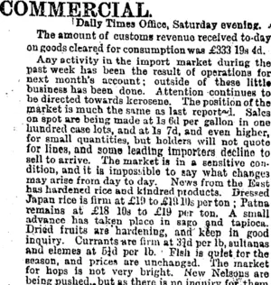 COMMERCIAL. (Otago Daily Times 29-4-1895)