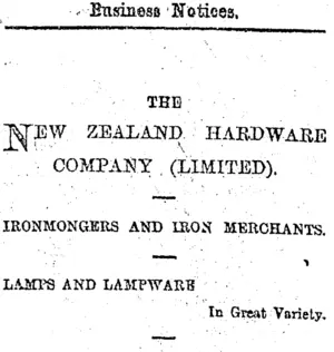 Page 4 Advertisements Column 4 (Otago Daily Times 31-7-1895)