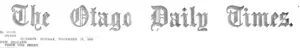 Masthead (Otago Daily Times 18-11-1895)