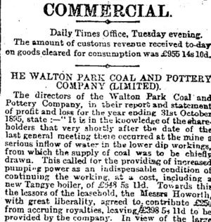 COMMERCIAL. (Otago Daily Times 27-11-1895)