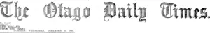 Masthead (Otago Daily Times 11-12-1895)